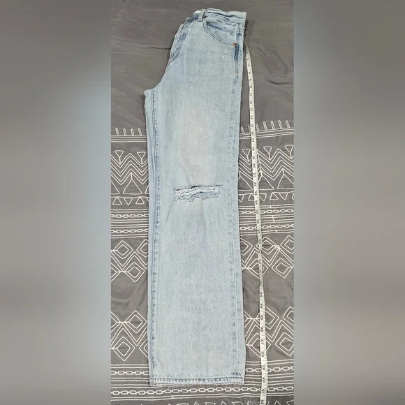 Pistola Cassie Super High Rise Straight Leg Distressed Jeans Size 26 - Picture 2 of 9